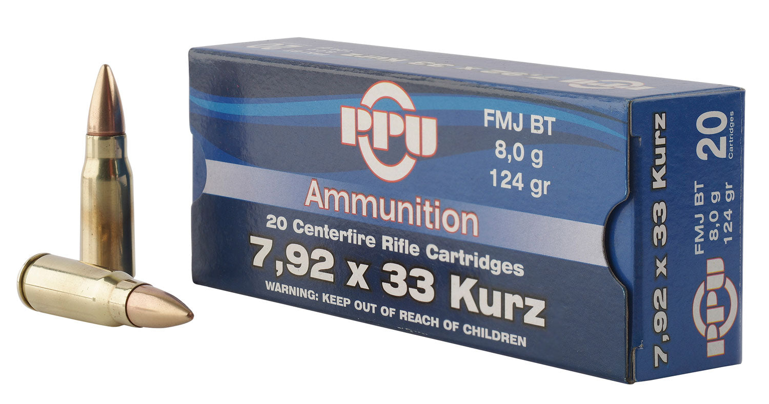 PPU PP7K        7.92KURZ    124 FMJ          20/25
