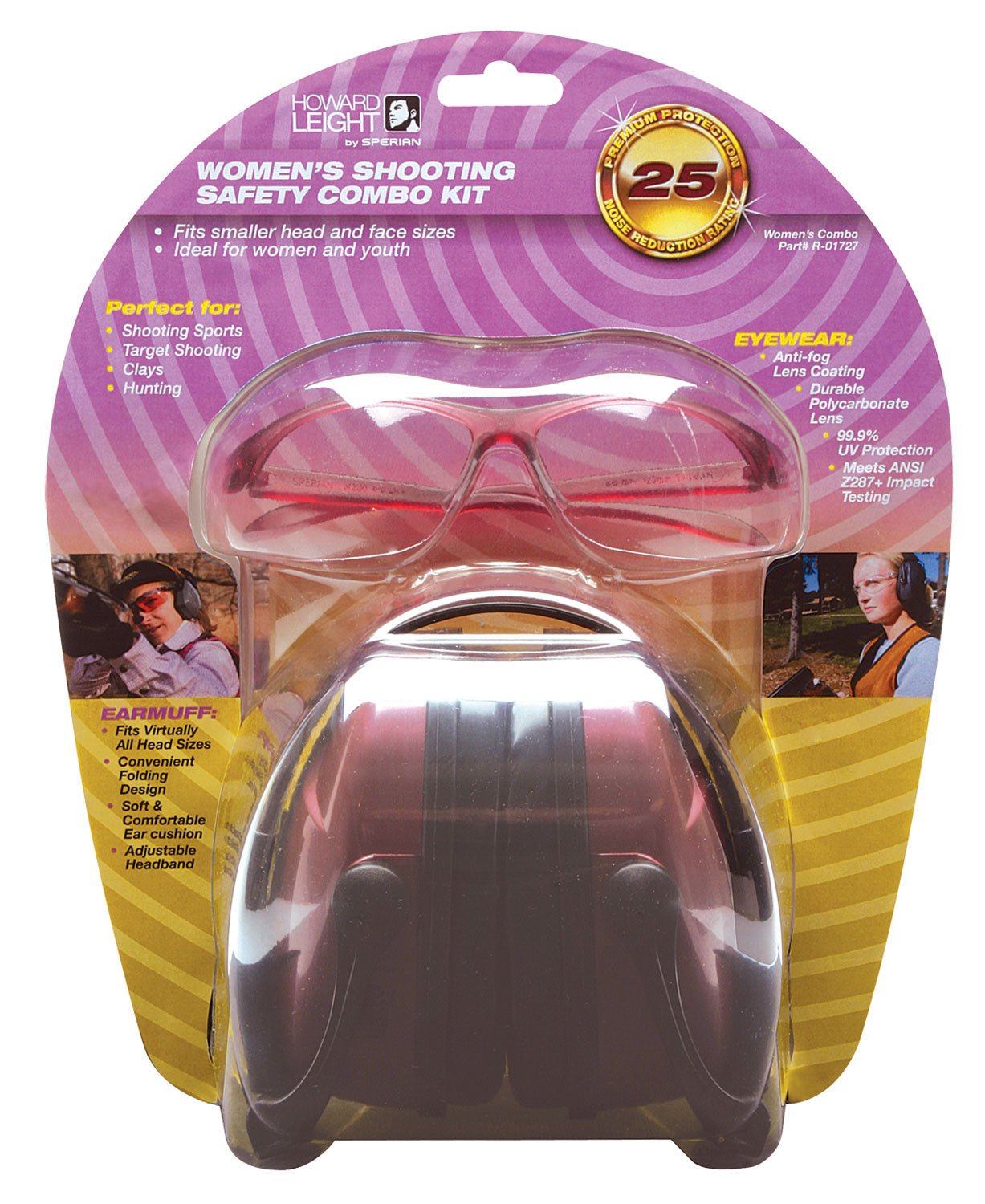 HOW R01727  MUFF/GLASSES COMBO PINK