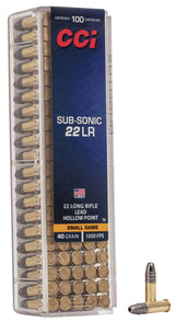 CCI 0056  22LR       SUBSONIC  40 HP        100/50