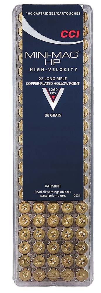CCI 0031  22LR       MINIMAG   36 HP        100/50