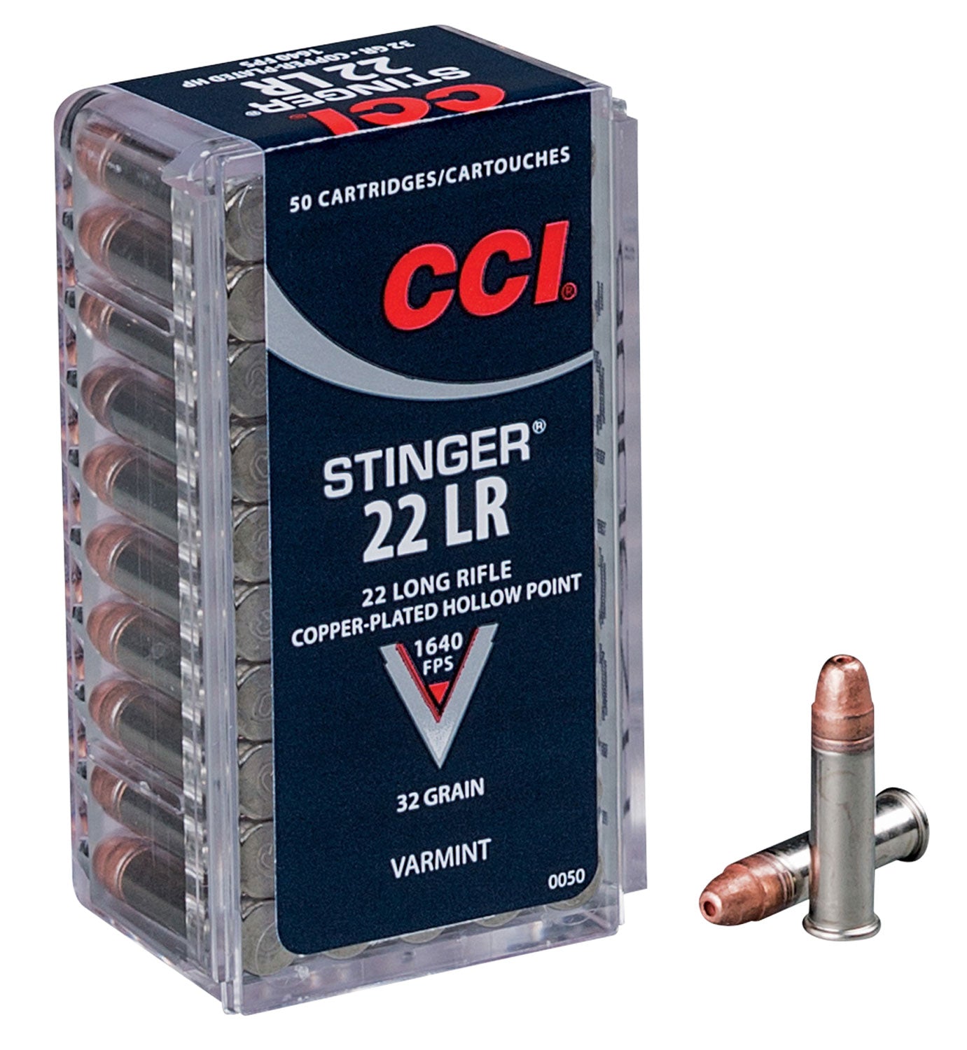CCI 0050  22LR       STINGER   32 HP        50/100