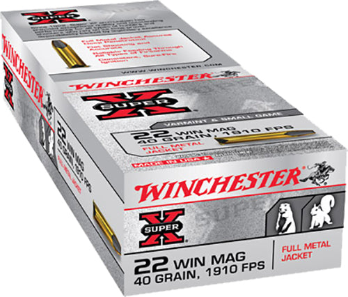 WIN X22M            22WMR SUPX 40 FMJ        50/40