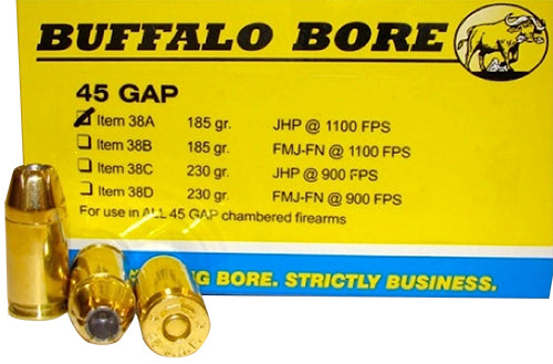 BBA 38A/20    45GAP       185 JHP            20/12