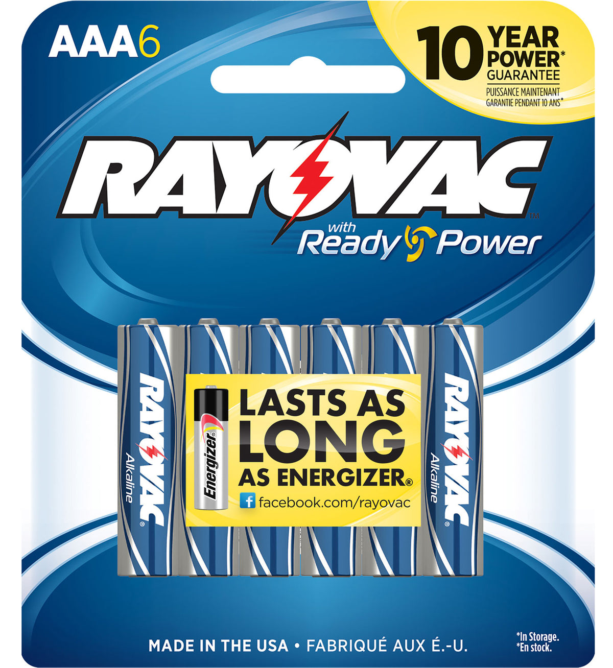 RAY 824-6T    ALK AAA CARD BATTERY 6PK
