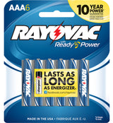 RAY 824-6T    ALK AAA CARD BATTERY 6PK