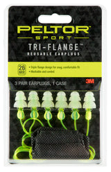 PEL 97317          TRI-FLANGE EARPLUGS 3-PK