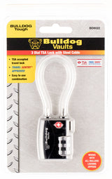 BDOG BD8022      TSA LOCK W/STEEL CABLE