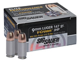 SIG E9MMA3-20      ELITE VCRWN 9MM  147 JHP  20/10