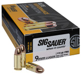 SIG E9MMB1-50      ELITE BALL  9MM  115 FMJ  50/10