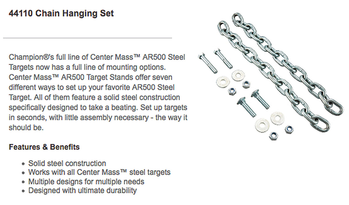 CHAMP 44110      CHAIN HANGING SET
