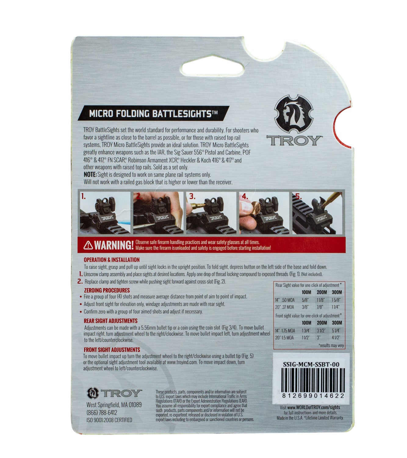 TROY SSIG-45S-MDFT-00   OFFSET SGT SET M4 F&R FDE