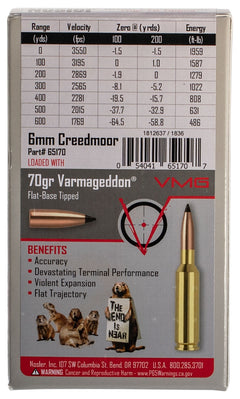 NOS 65170 VARMAGEDDON 6MM CRD  70 FB TIPPED  20/10