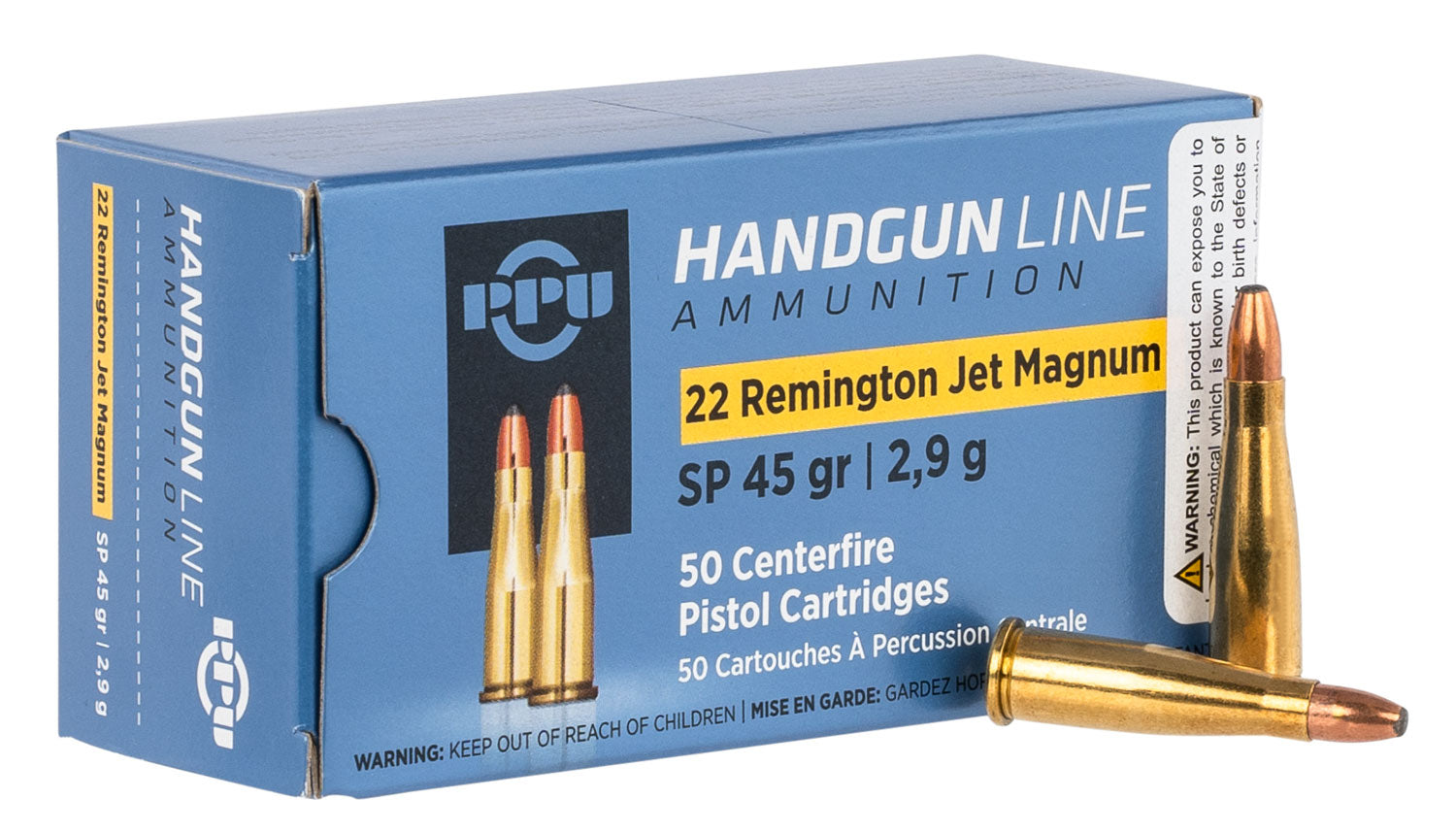 PPU PPH22RJ     22REM JET MG 45 SP           50/10