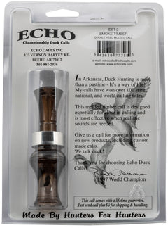 ECHO 77750 SMOKE TIMBER DOUBLE REED MOLDED CALL