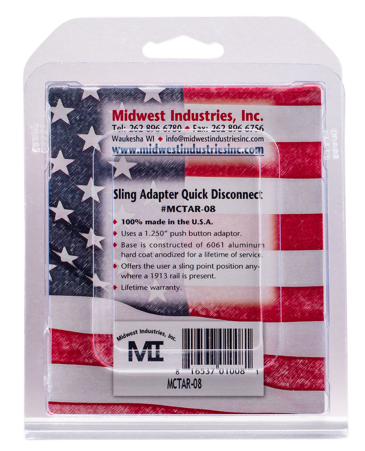 MIDWEST MCTAR-08        QD FRONT SLING ADAPTOR