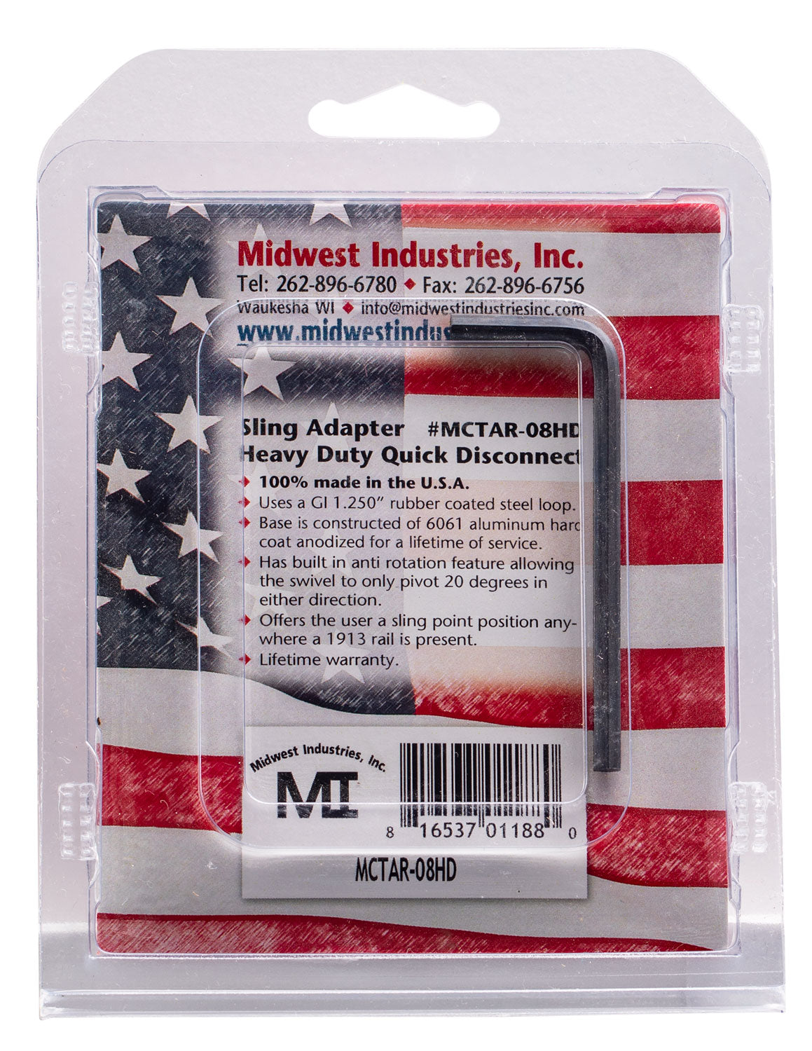 MIDWEST MCTAR-08HD      QD FRONT SLING ADAPTOR HD