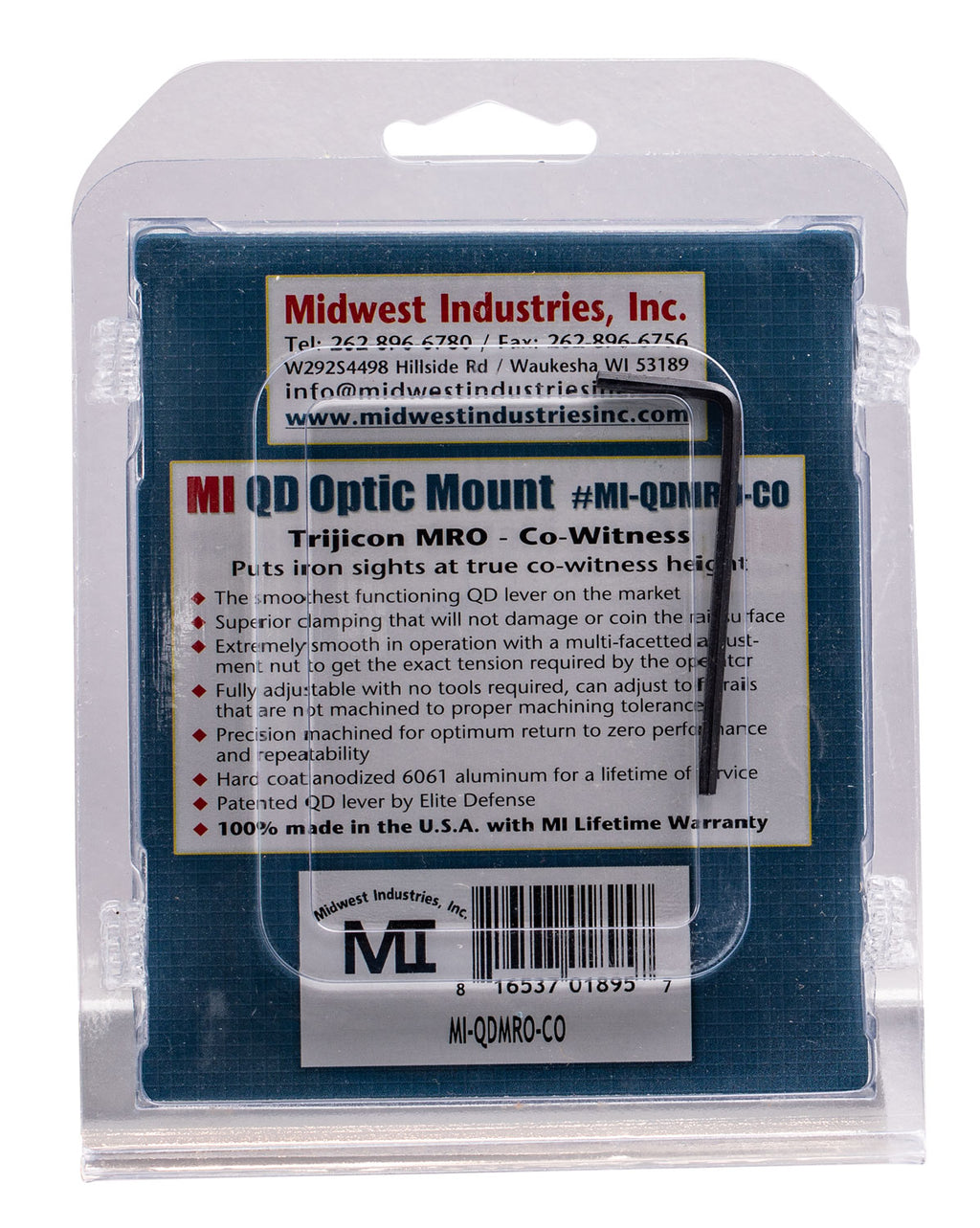 MIDWEST MI-QDMRO-CO     TRIJICON MRO CO-WITNESS