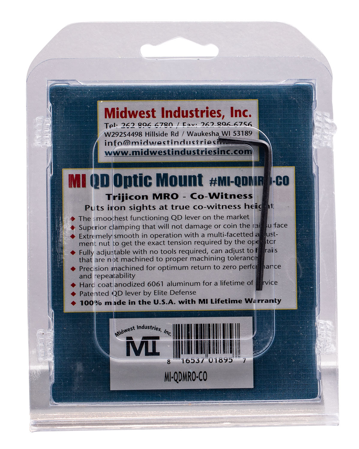 MIDWEST MI-QDMRO-CO     TRIJICON MRO CO-WITNESS