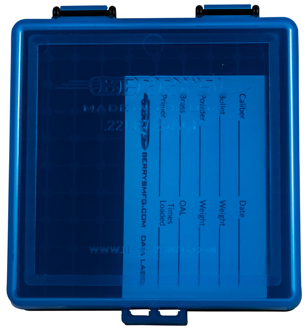 BERRYS 83500     22  AMMO BOX   22LR   100R BLU/BK