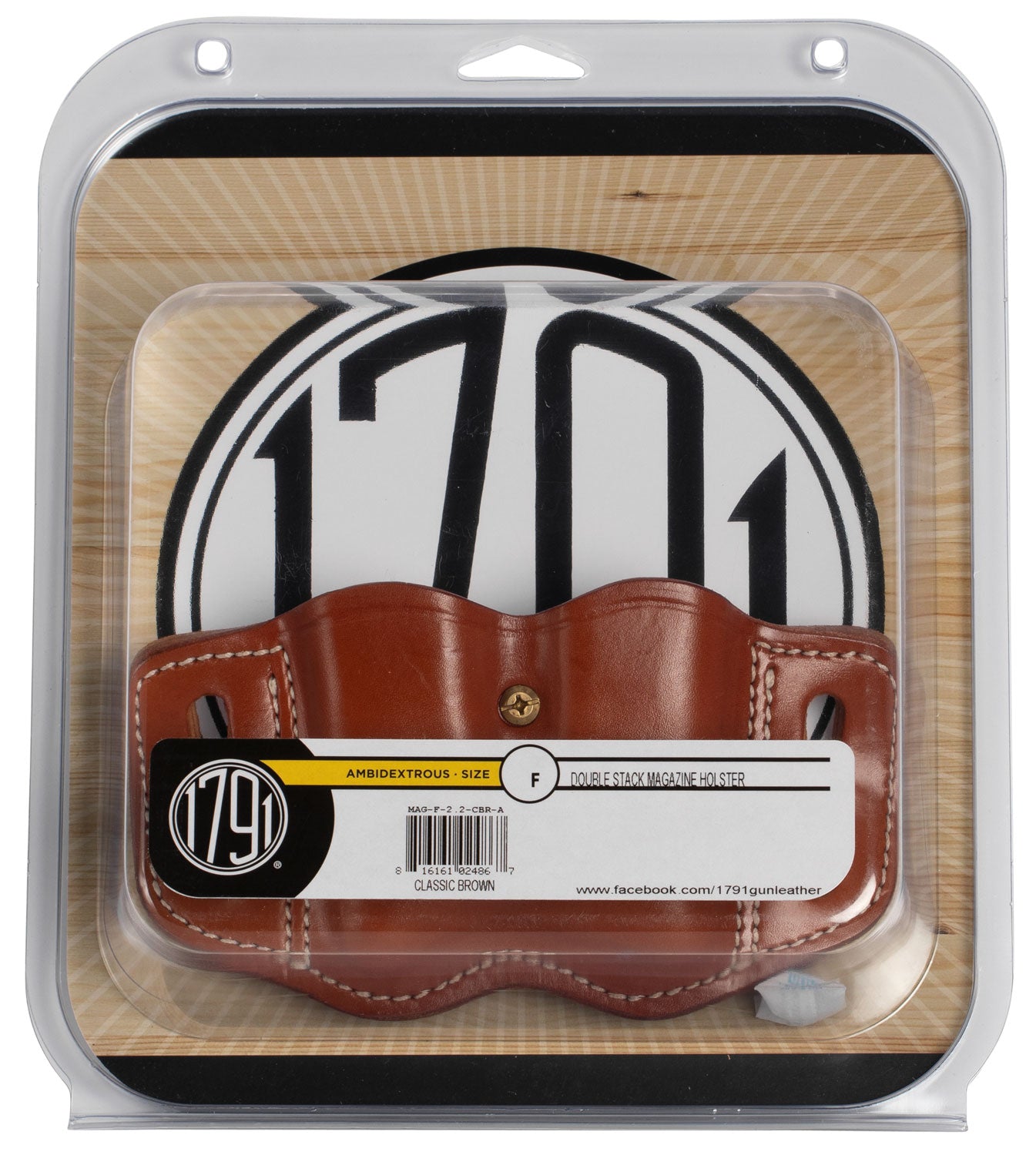 1791 MAG-F-2.2-CBR-A DBL MAG POLY DBL STACK  C.BRN