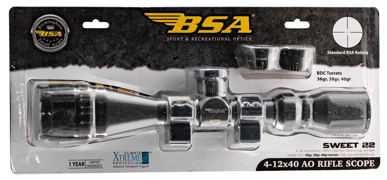 BSA 22-412X40AOWRTB   SWEET22 AO 4-12X40AO DPX