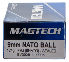 MAGTECH 9NATO      9MM     124 FMJ NATO      50/20