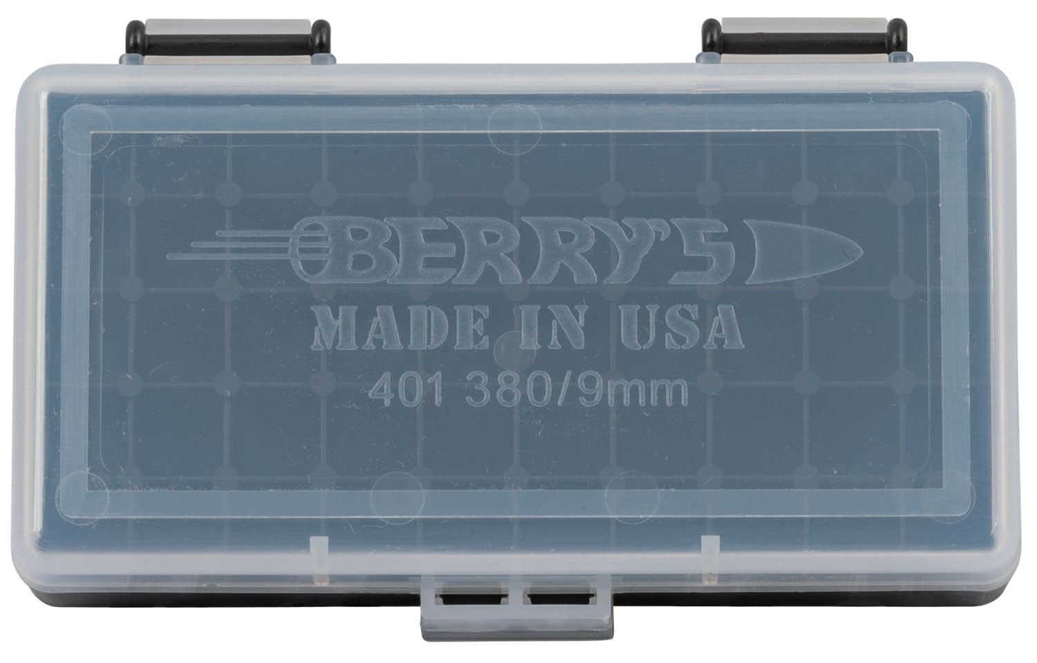 BERRYS 71933     401 AMMO BX  380/9MM  50R  CLR/BK
