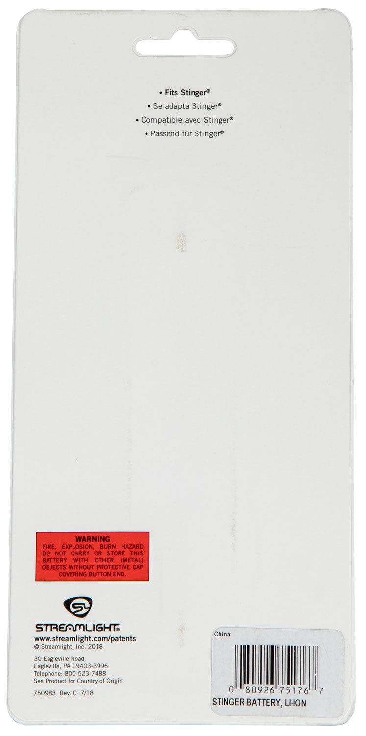 STL 75176  STINGER LITHIUM ION BATTERY EX ULTRA