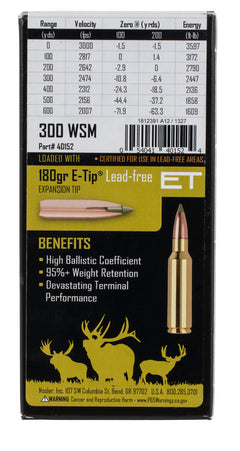 NOS 40152 E-TIP  300WSM   180 ET             20/10