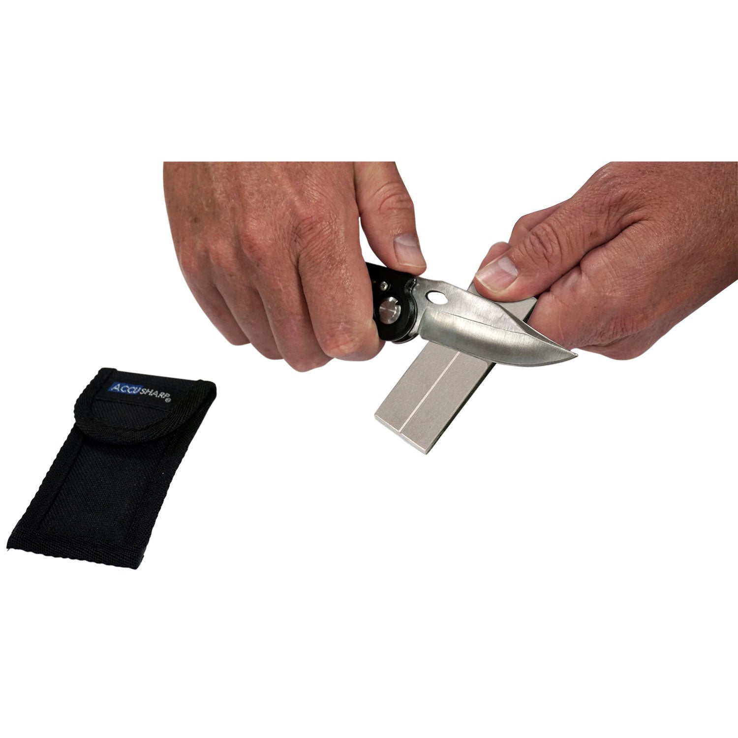 FPI 027C  ACCUSHARP 3IN DIAMOND POCKET STONE W/PCH