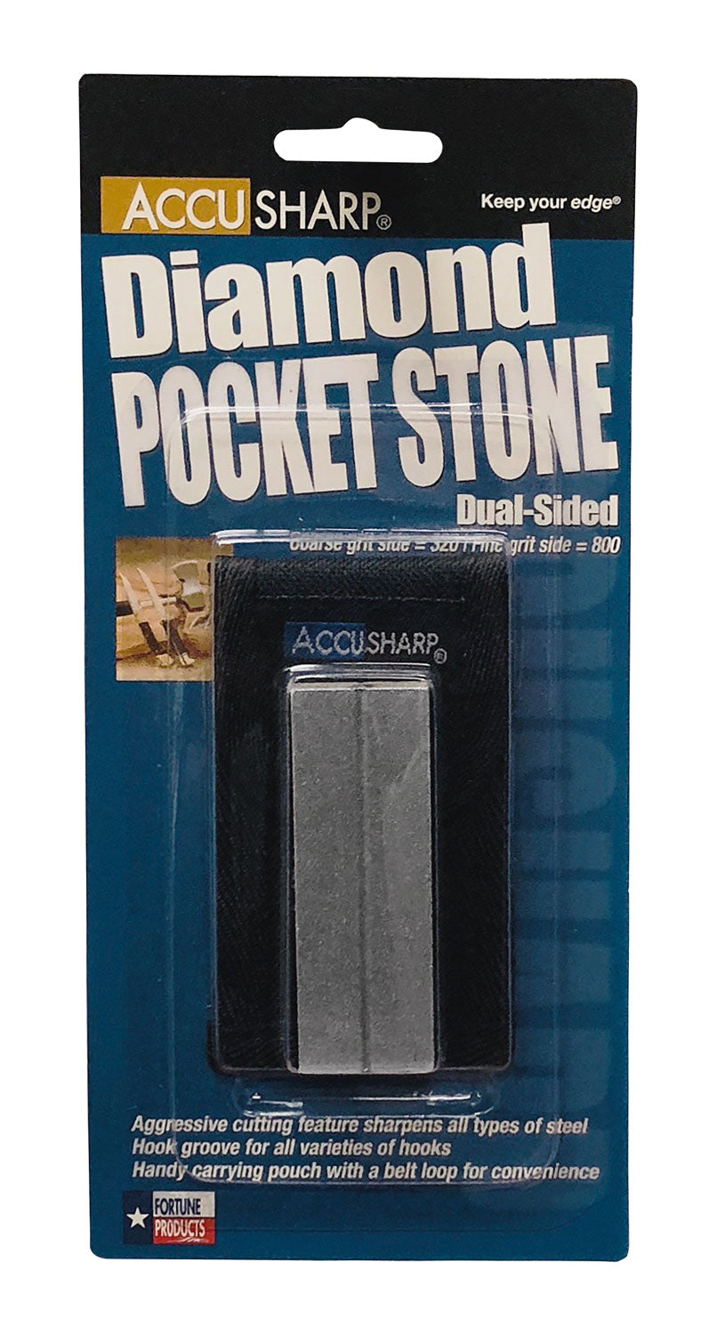 FPI 027C  ACCUSHARP 3IN DIAMOND POCKET STONE W/PCH