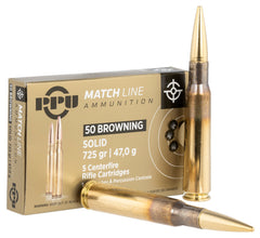 PPU PPM50       50BMG MATCH 725 FMJ           5/20