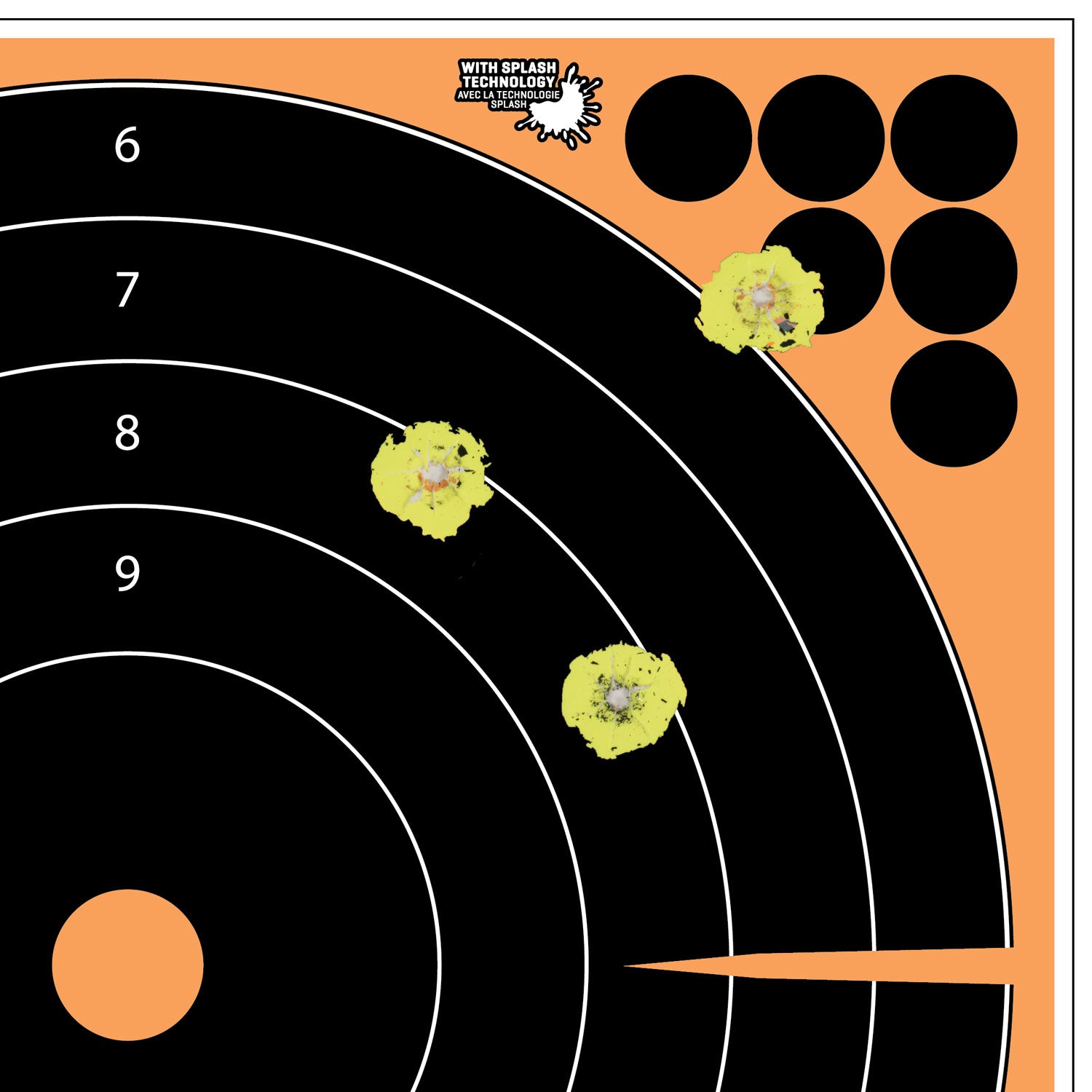 ALLEN 15317    EZAIM ADHSVE SPLSH 12" BULLSEYE 5PK