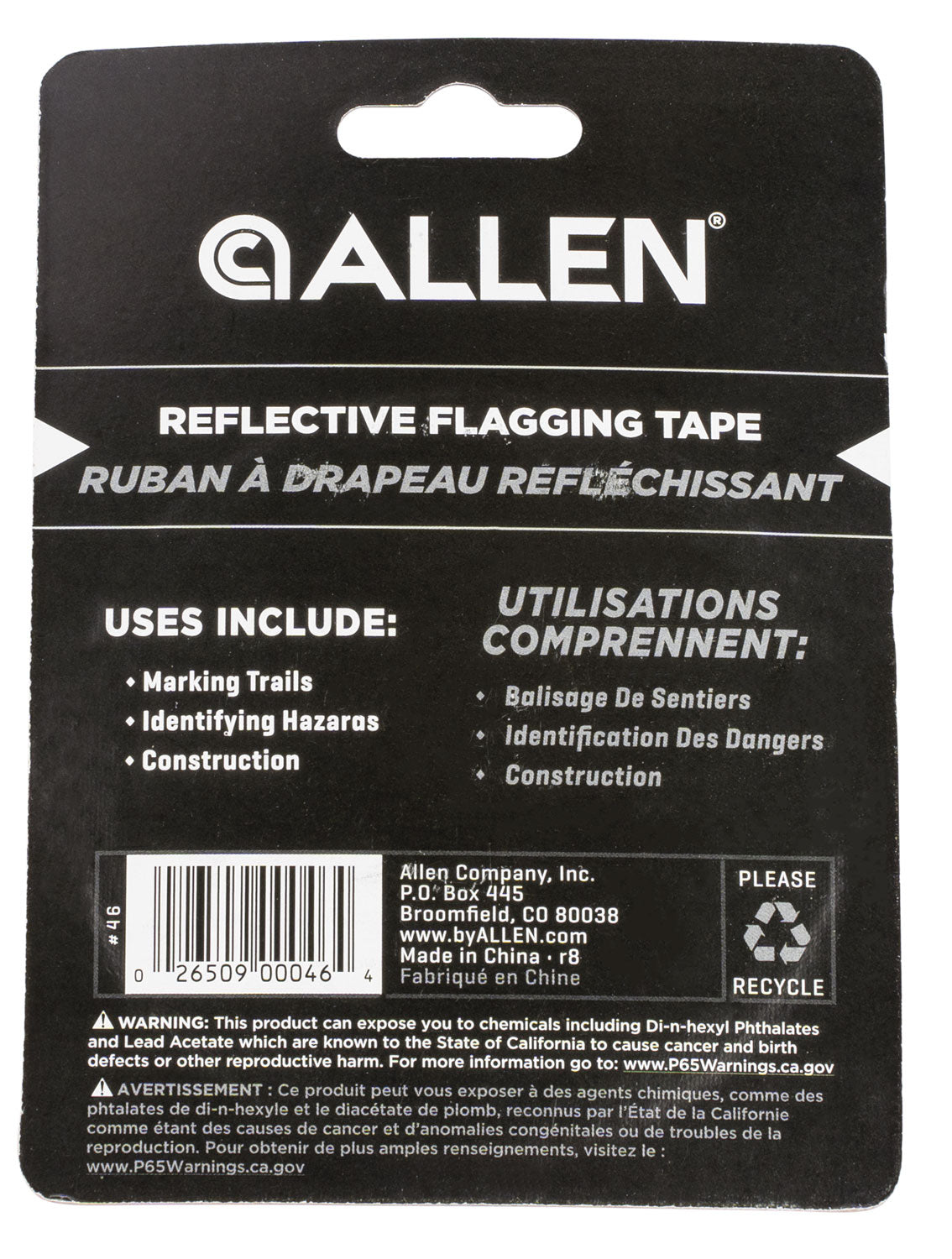 ALLEN 46     REFLECTIVE FLAGGING TAPE 1X150FT ORG