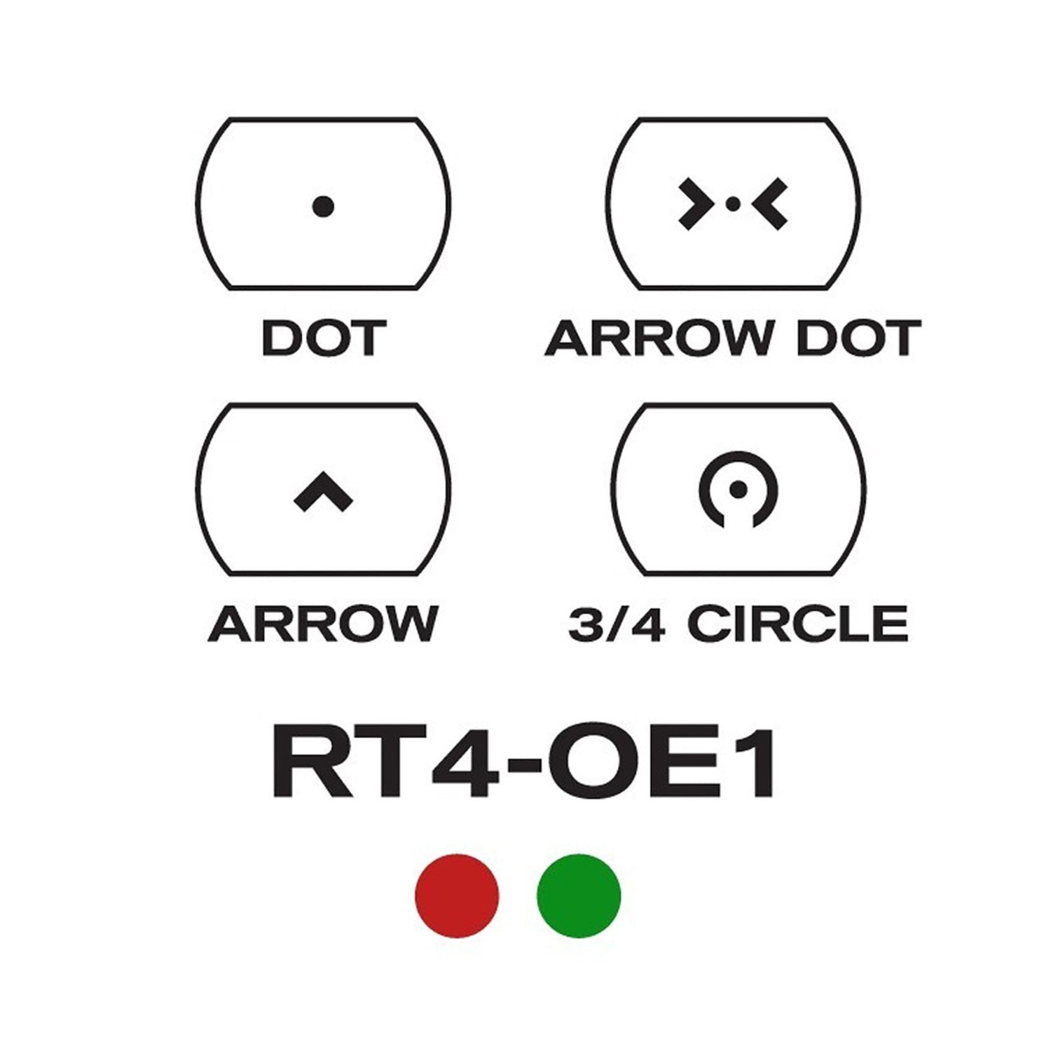 AIMSPORTS RT4-SO1   RED DOT 1X34 SPECOPS 4RET R&G