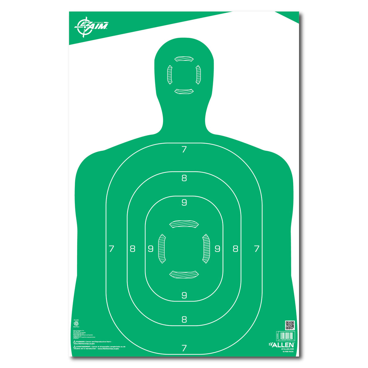 ALLEN 15204  EZAIM SILHOUETTE GREEN 12X18     10PK