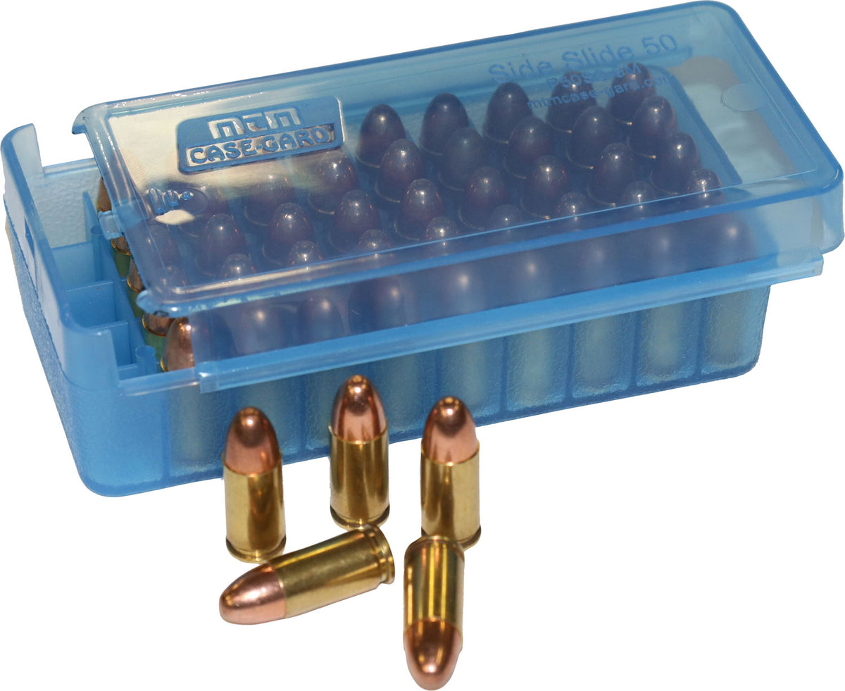 MTM P50SS4524   45  PSTL SLIDE STOP 50RD BOX  BLUE