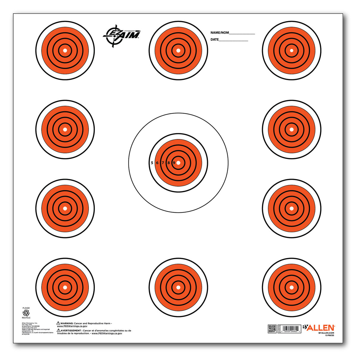 ALLEN 15245   EZAIM PAPER 12X12 11 SPOTINDOOR 13PK