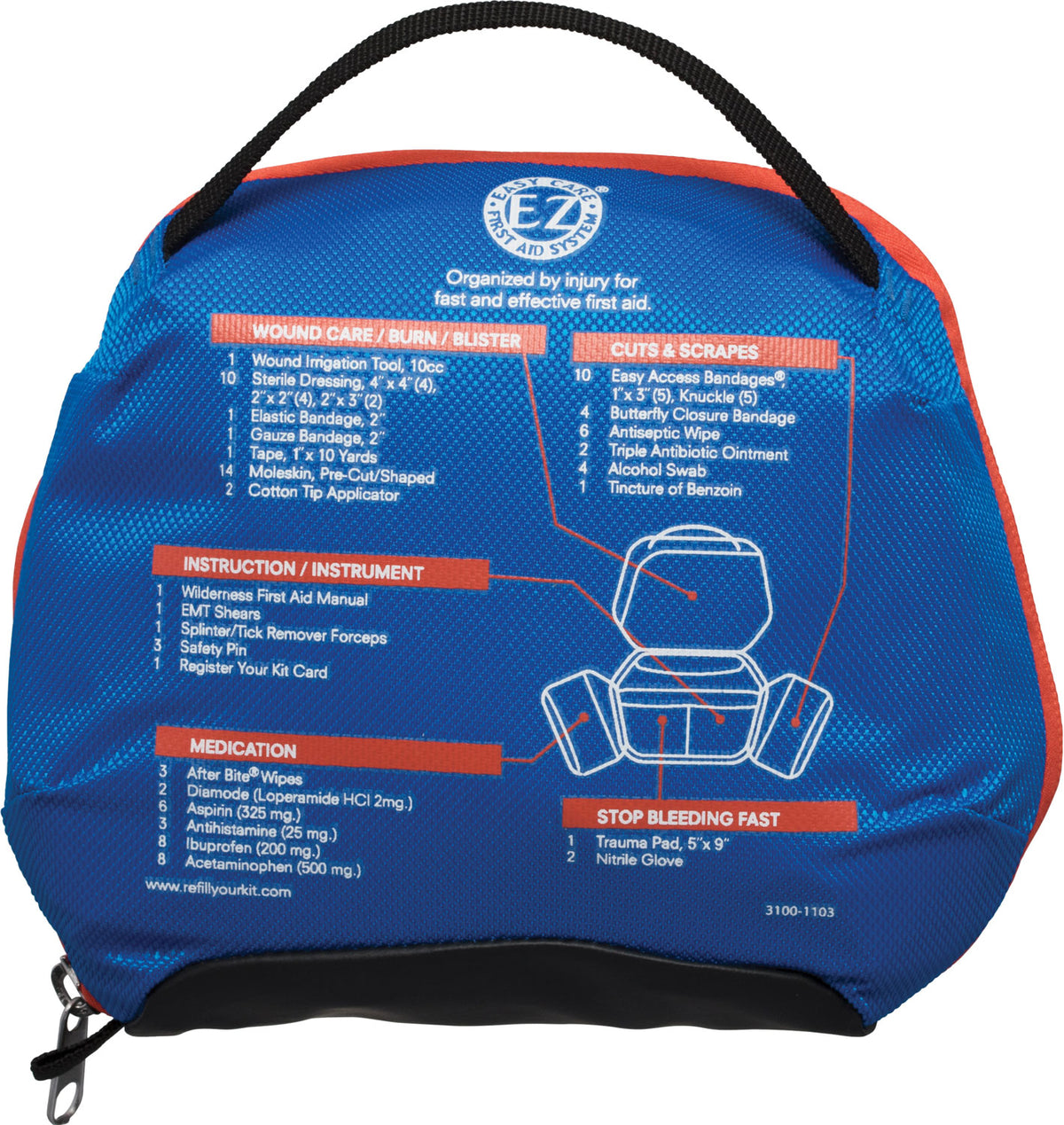 AMK 01001003 MOUNTAIN BACKPACKER FIRST AID KIT