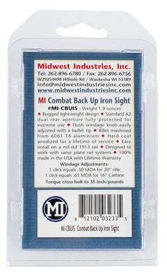 MIDWEST MI-CBUIS        COMABT FIXED REAR  SIGHT