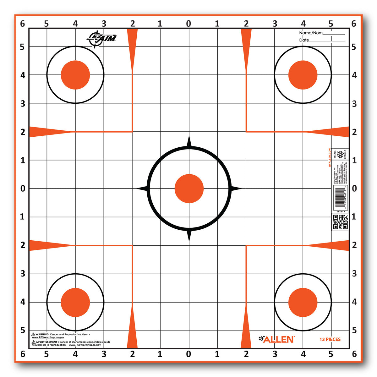 ALLEN 15333  EZAIM PAPER 12X12 SIGHTIN GRID   13PK