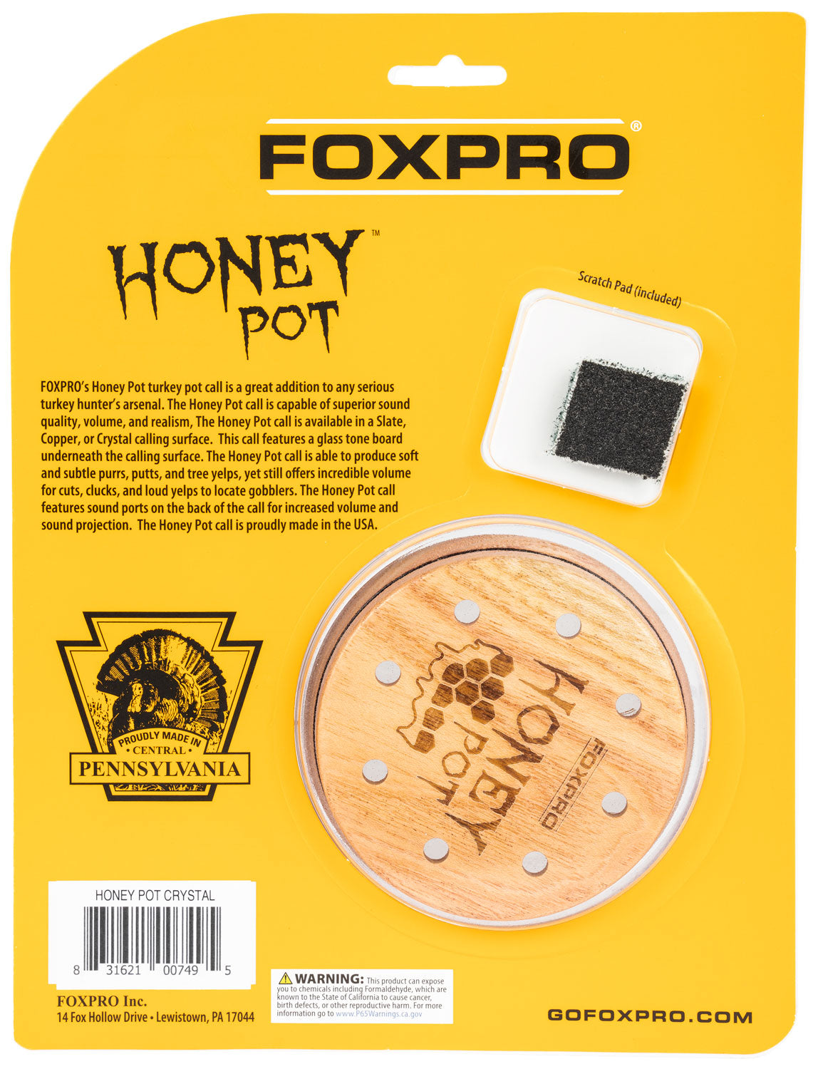 FOXPRO HPCRYSTAL        HONEY POT CRYSTAL