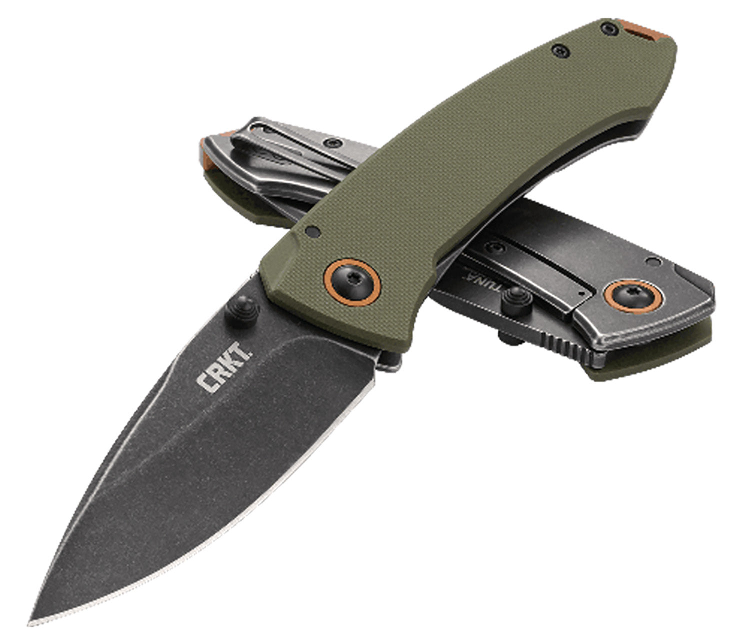 CRKT 2520     TUNA              3.22 PLAIN BLK/GRN