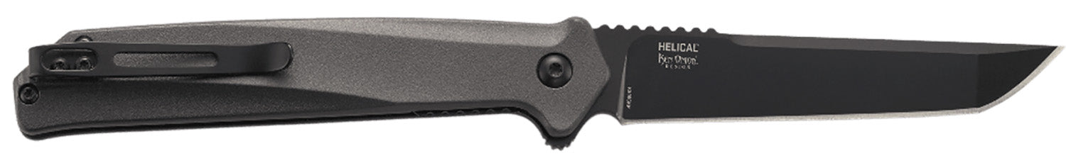 CRKT K500GKP   HELICAL  BLACK WITH D2 BLADE STEEL