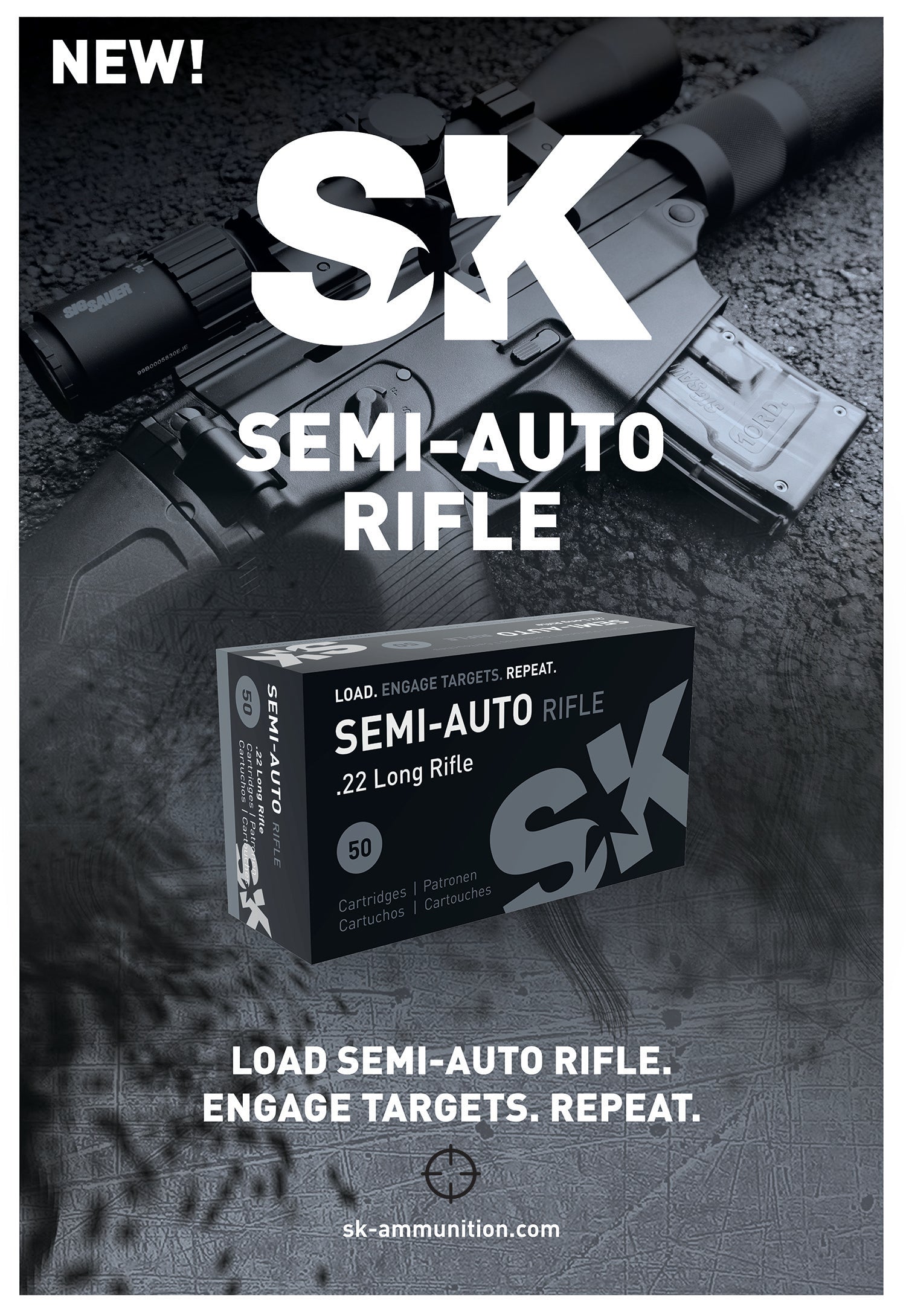 SK    420148      22LR SEMIAUTO RIFLE 40GR  50/100