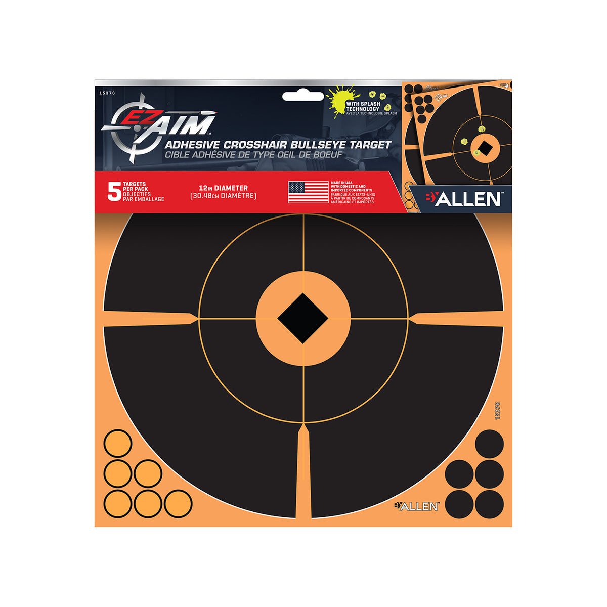 ALLEN 15376    EZAIM SPLSH ADHSVE 12X12 BULLSEY