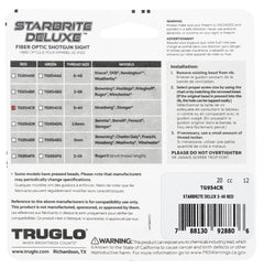 TRU TG-954CR     STARBRITE DLX 5-40   RED