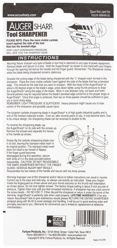 FPI 007C  AUGERSHARP  TOOL SHARPENER