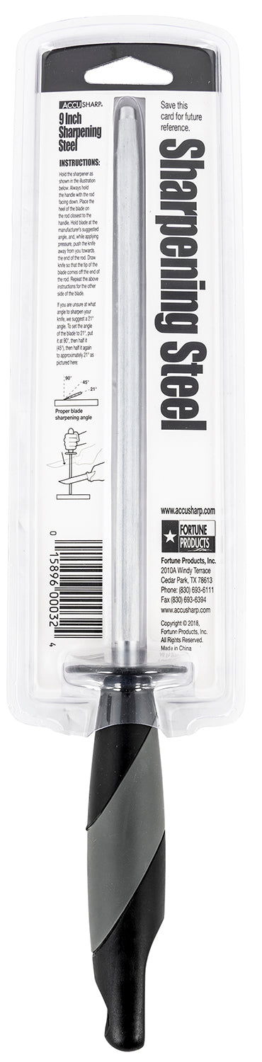 FPI 032C  ACCUSHARP 9IN BUTCHER STEEL SHARPENER