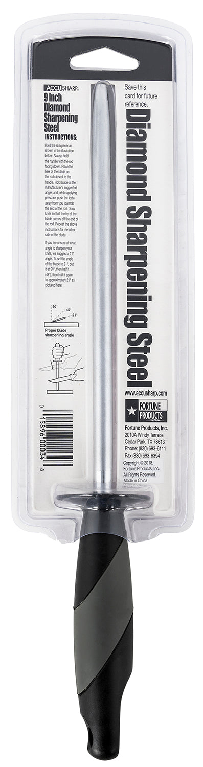 FPI 034C  ACCUSHARP 9IN DIAMOND BUTCHER STL SHRPNR